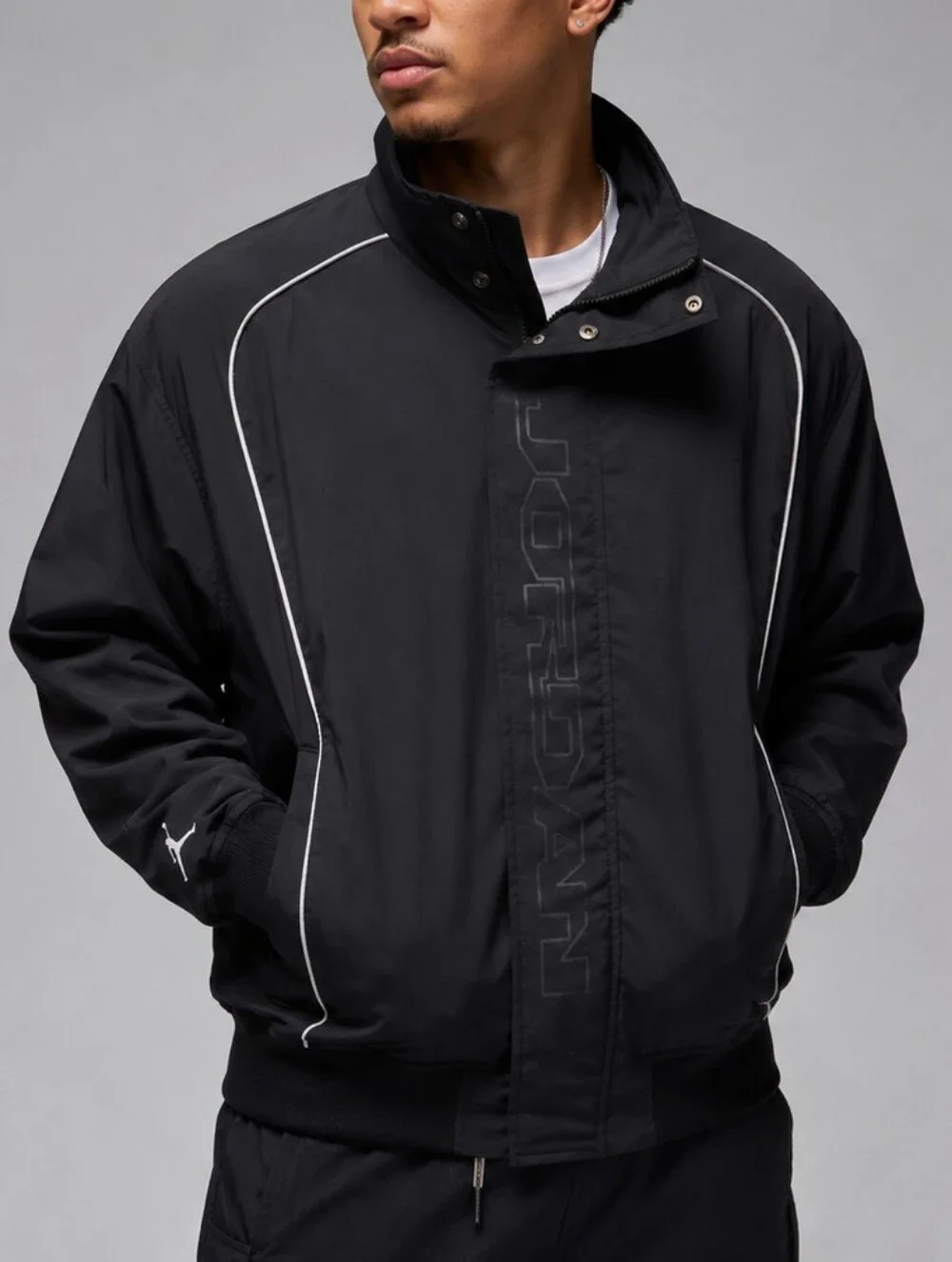 Air Jordan MVP Season Jacket Black Men's Large FV7241-010 Rare
